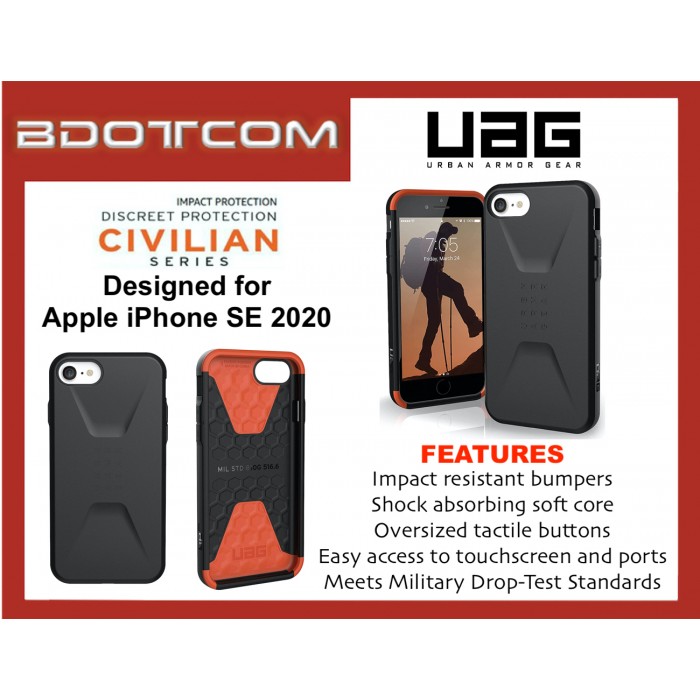 uag civilian protective cover for iphone se 2023