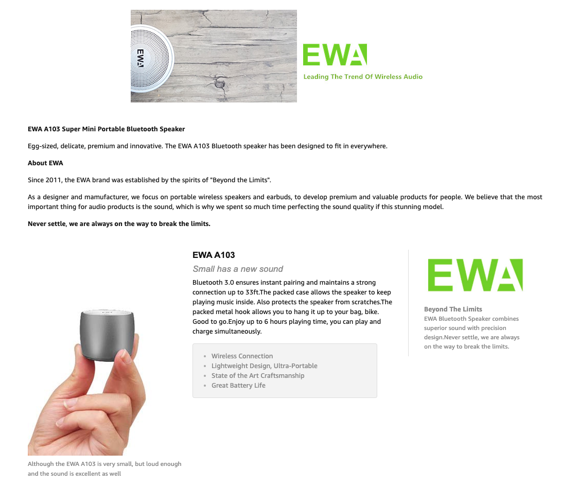 ewa speaker pairing