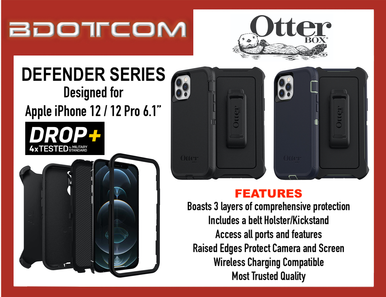Original Otterbox Defender Series Protective Cover Case